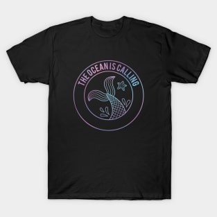 The Ocean Is Calling Mermaid Gradient T-Shirt